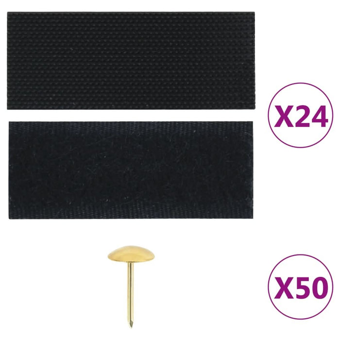 Perdele de ușă anti-insecte cu magnet, 2 buc., negru, 200x80 cm - WALTI WALTI