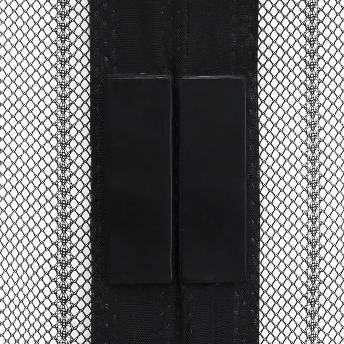 Perdele de ușă anti-insecte cu magnet, 2 buc., negru, 200x80 cm - WALTI WALTI