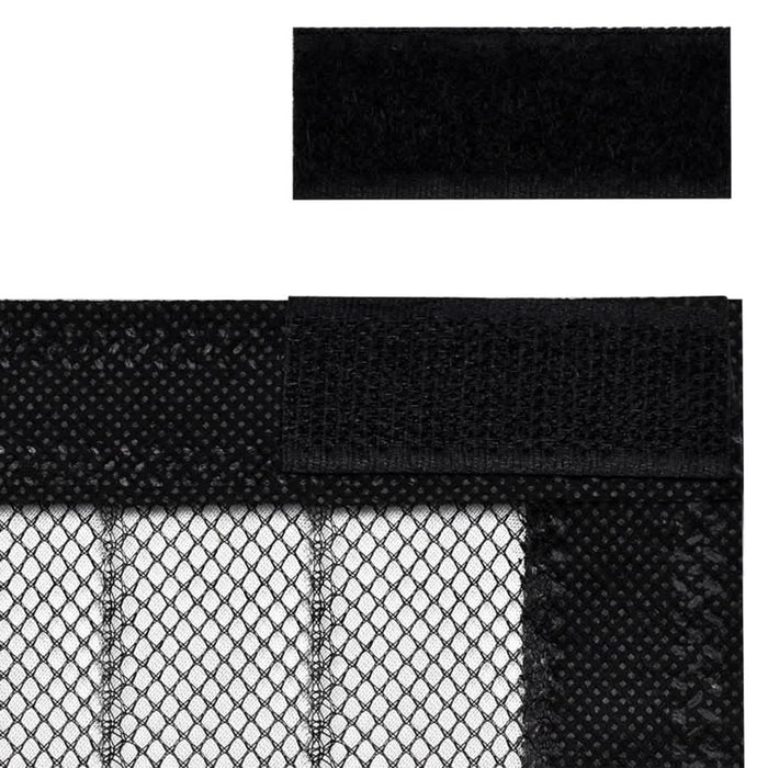 Perdele de ușă anti-insecte cu magnet, 2 buc., negru, 200x80 cm - WALTI WALTI
