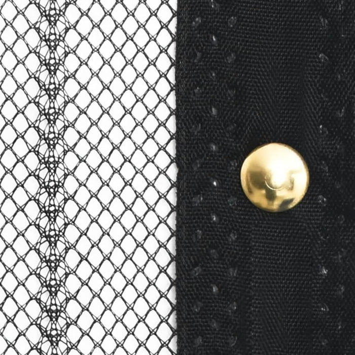 Perdele de ușă anti-insecte cu magnet, 2 buc., negru, 200x80 cm - WALTI WALTI