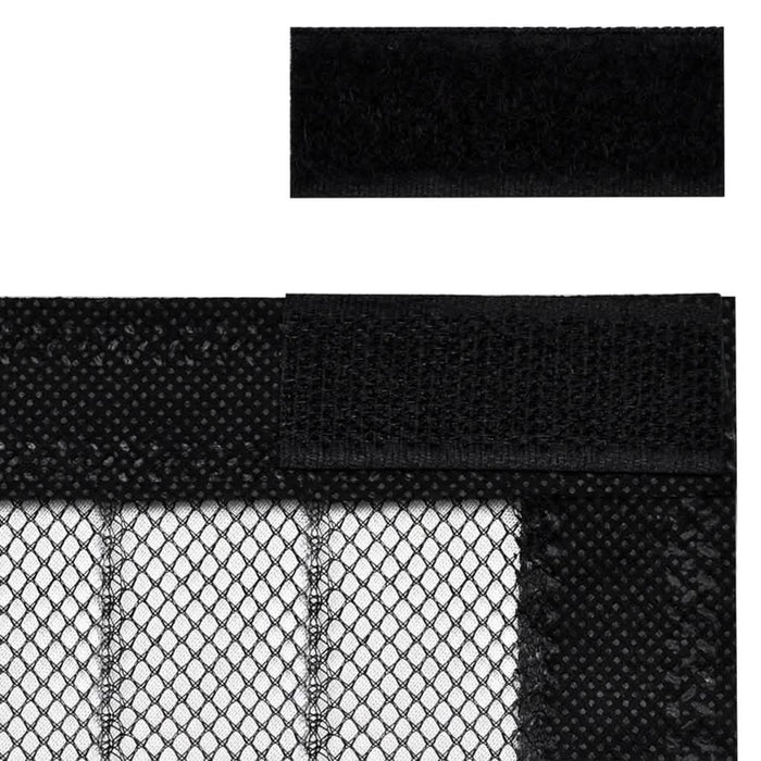 Perdea de ușă anti-insecte cu magnet, 2 buc., negru, 210x90 cm - WALTI WALTI