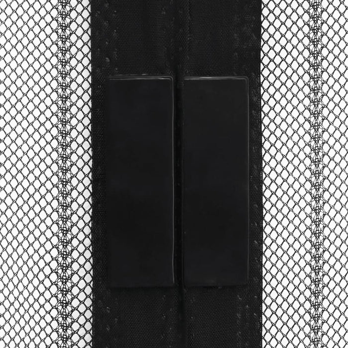 Perdea de ușă anti-insecte cu magnet, 2 buc., negru, 220x110 cm - WALTI WALTI