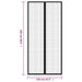 Perdea de ușă anti-insecte cu magnet, 2 buc., negru, 220x110 cm - WALTI WALTI