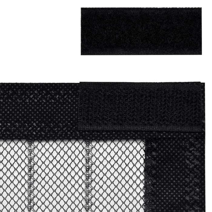Perdele de ușă anti-insecte cu magnet, 2 buc., negru 230x160 cm - WALTI WALTI