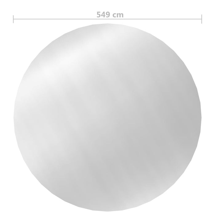 Prelată piscină, argintiu, 549 cm, PE - WALTI WALTI