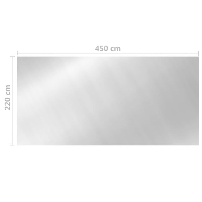 Prelată piscină, argintiu, 450x220 cm, PE - WALTI WALTI