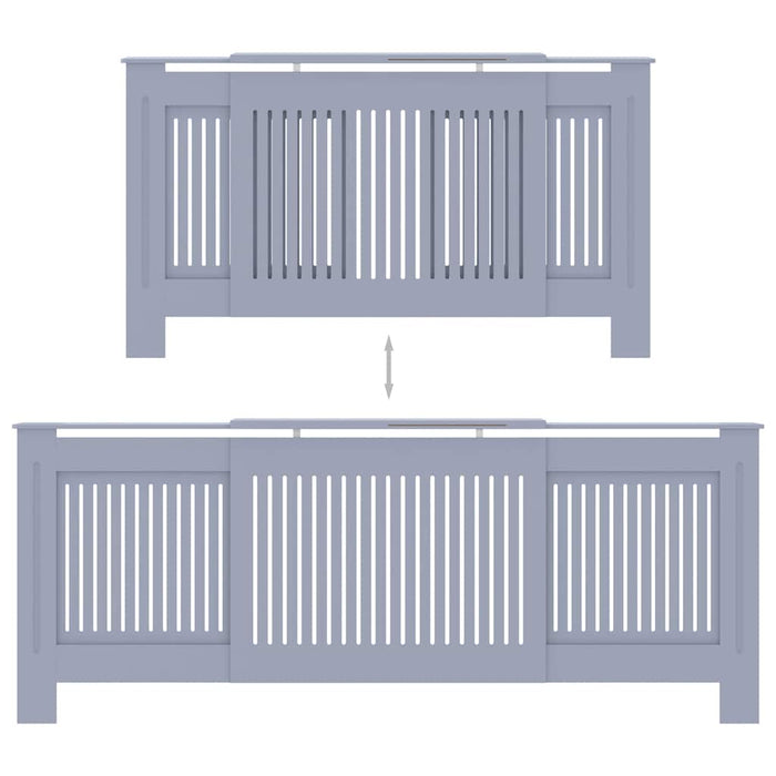 Mască pentru calorifer, gri, 205 cm, MDF - WALTI WALTI