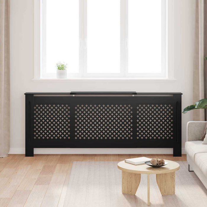 Mască pentru calorifer, negru, 205 cm, MDF - WALTI WALTI