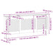 Mască pentru calorifer, negru, 205 cm, MDF - WALTI WALTI