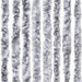 Perdea de insecte, alb și gri, 56x200 cm, chenille - WALTI WALTI