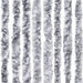 Perdea pentru insecte, alb și gri, 90 x 200 cm, chenille - WALTI WALTI
