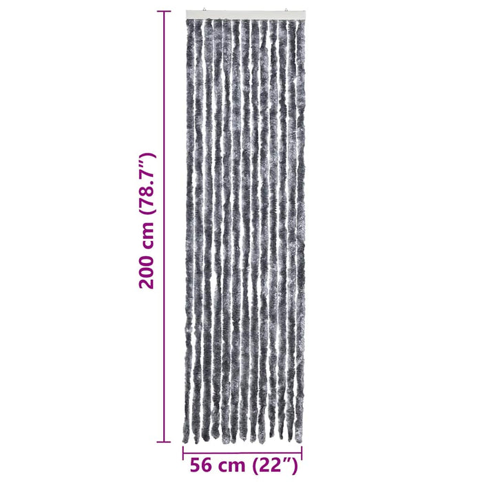 Perdea pentru insecte, argintiu, 56x200 cm, Chenille - WALTI WALTI