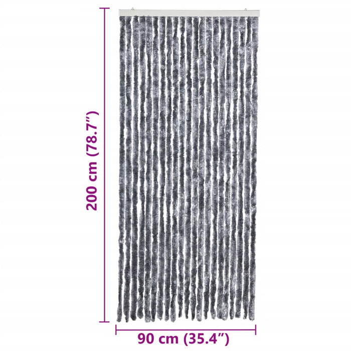 Perdea pentru insecte, argintiu, 90x200 cm, chenille - WALTI WALTI