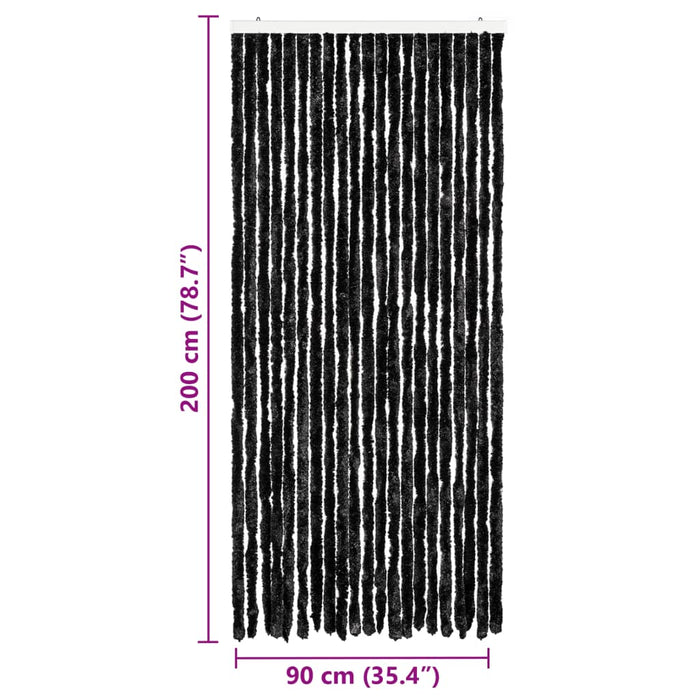Perdea pentru insecte, antracit, 90x200 cm, chenille - WALTI WALTI