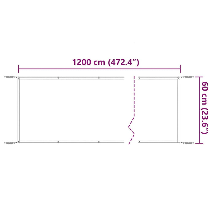 Copertină verticală, bej, 60x1200 cm, țesătură Oxford WALTI