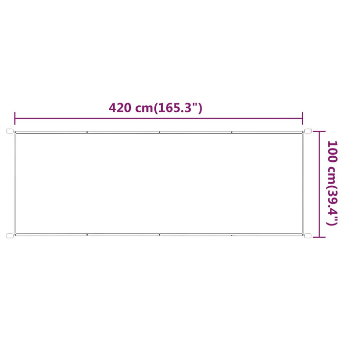 Copertină verticală, verde deschis, 100x420 cm, țesătură Oxford - WALTI WALTI