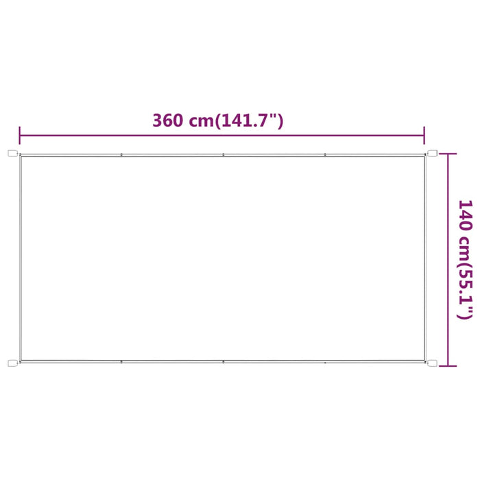 Copertină verticală,verde deschis, 140x360 cm, țesătură Oxford - WALTI WALTI