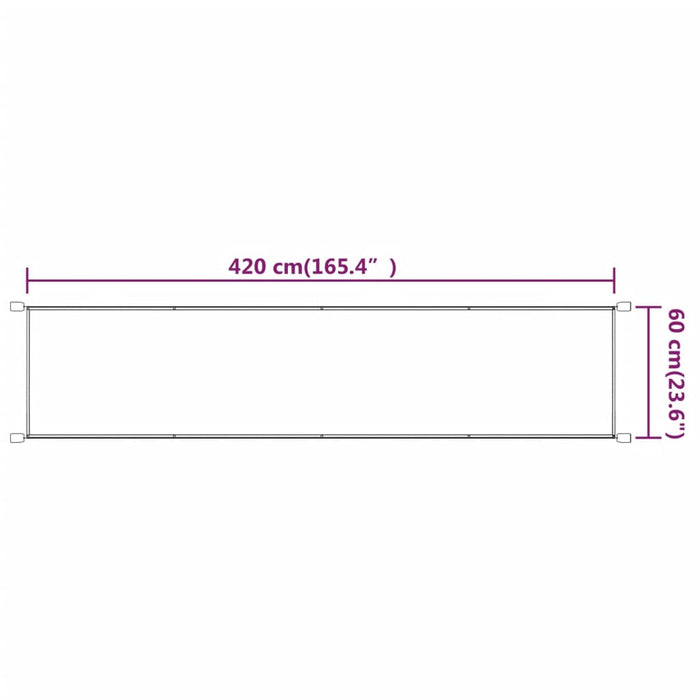 Copertină verticală, albastru, 60x420 cm, țesătură oxford - WALTI WALTI