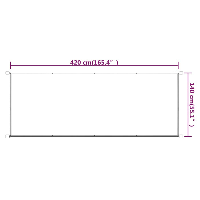 Copertină verticală, albastru, 140x420 cm, țesătură oxford - WALTI WALTI