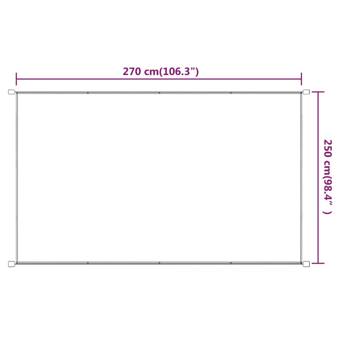 Copertină verticală, albastru, 250x270 cm, țesătură oxford WALTI