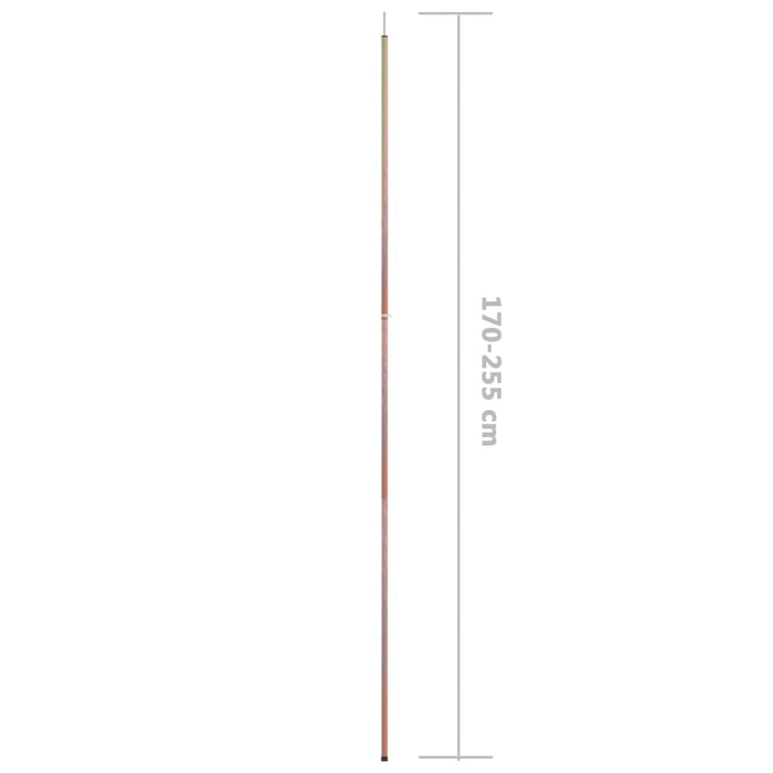 Stâlpi telescopici cort, 2 buc., lungime 170-255cm, oțel zincat - WALTI WALTI