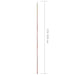 Stâlpi telescopici cort, 2 buc., lungime 170-255cm, oțel zincat - WALTI WALTI