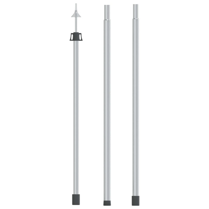 Stâlp telescopic pentru prelată, 102-260 cm, aluminiu - WALTI WALTI