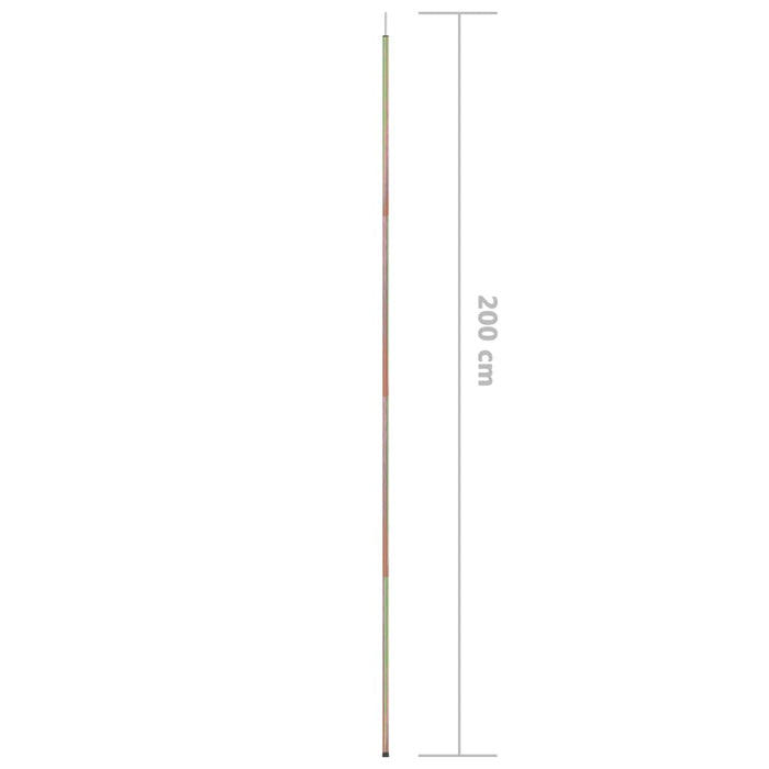 Stâlp pentru parasolar, 200 cm, oțel zincat - WALTI WALTI