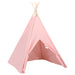 Cort de copii teepee cu geantă, roz, 120x120x150 cm, piersică - WALTI WALTI