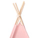 Cort de copii teepee cu geantă, roz, 120x120x150 cm, piersică - WALTI WALTI