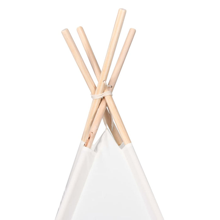 Cort de copii teepee cu geantă piersică, alb, 120x120x150 cm, - WALTI WALTI