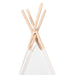 Cort de copii teepee cu geantă piersică, alb, 120x120x150 cm, - WALTI WALTI