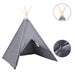 Cort de copii teepee cu geantă, gri 120x120x150 cm, piersică - WALTI WALTI