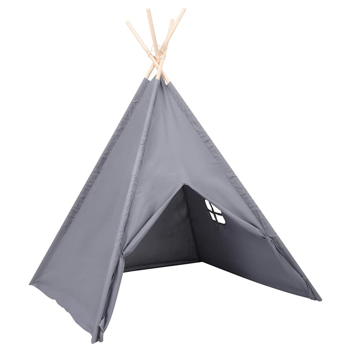 Cort de copii teepee cu geantă, gri 120x120x150 cm, piersică - WALTI WALTI