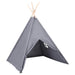 Cort de copii teepee cu geantă, gri 120x120x150 cm, piersică - WALTI WALTI