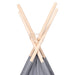 Cort de copii teepee cu geantă, gri 120x120x150 cm, piersică - WALTI WALTI