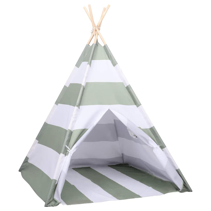 Cort pentru copii Dungi Gri și alb 120 x 120 x 150 cm - WALTI WALTI