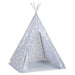 Cort de copii teepee cu geantă, gri, 115x115x160 cm, poliester - WALTI WALTI