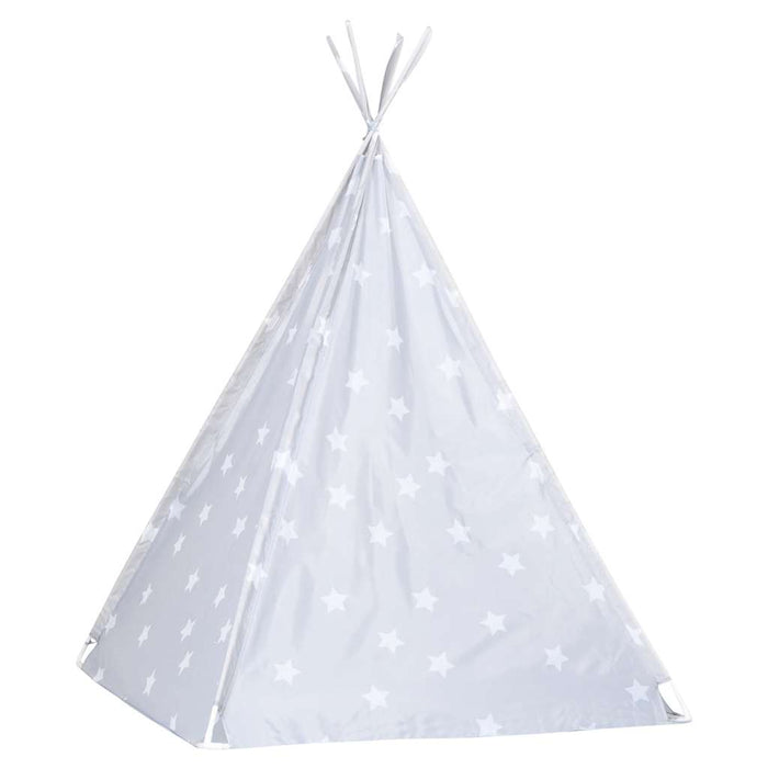 Cort de copii teepee cu geantă, gri, 115x115x160 cm, poliester - WALTI WALTI