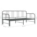 Cadru pat canapea extensibilă, gri, 90 x 200 cm, metal - WALTI WALTI