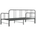 Cadru pat canapea extensibilă, gri, 90 x 200 cm, metal - WALTI WALTI
