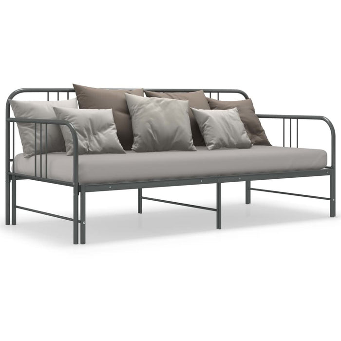 Cadru pat canapea extensibilă, gri, 90 x 200 cm, metal - WALTI WALTI