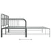 Cadru pat canapea extensibilă, gri, 90 x 200 cm, metal - WALTI WALTI