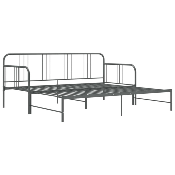 Cadru pat canapea extensibilă, gri, 90 x 200 cm, metal - WALTI WALTI