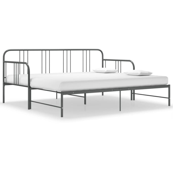 Cadru pat canapea extensibilă, gri, 90 x 200 cm, metal - WALTI WALTI