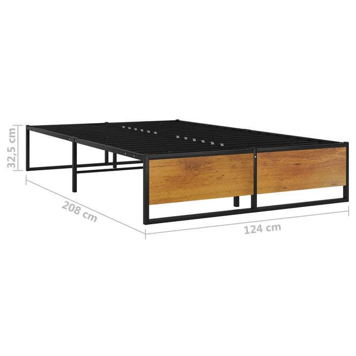 Cadru de pat, negru, 120 x 200 cm, metal - WALTI WALTI