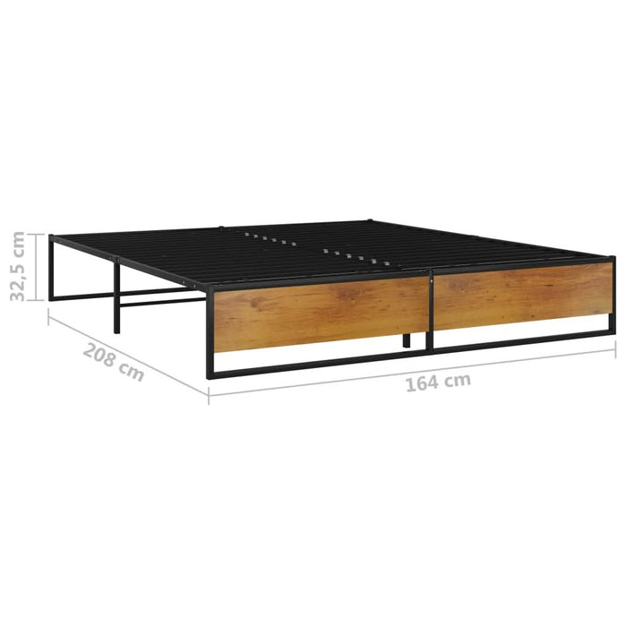 Cadru de pat, negru, 160 x 200 cm, metal - WALTI WALTI