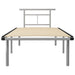 Cadru de pat, gri, 90 x 200 cm, metal - WALTI WALTI