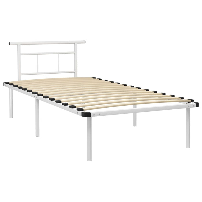 Cadru de pat, alb, 100 x 200 cm, metal - WALTI WALTI
