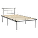 Cadru de pat, gri, 100 x 200 cm, metal - WALTI WALTI